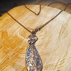 Copper summer necklace